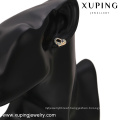 64200 Xuping GZ fashion jewelry market noble gold stud earrings trendy love heart jewelry set